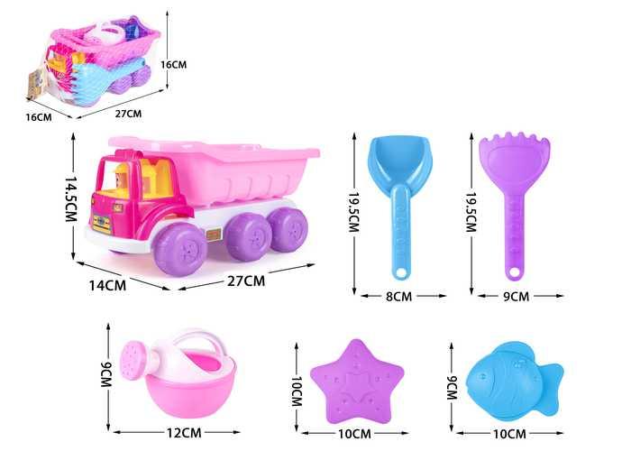 juguetes de playa para niños, 6 piezas, modelo 400472
