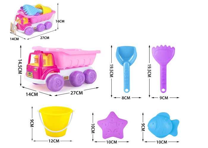 juguetes de playa para niños, 6 piezas, modelo 400473