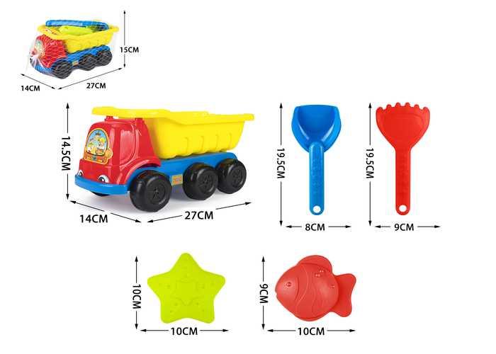 juguetes de playa para niños, 5 piezas, modelo 400476