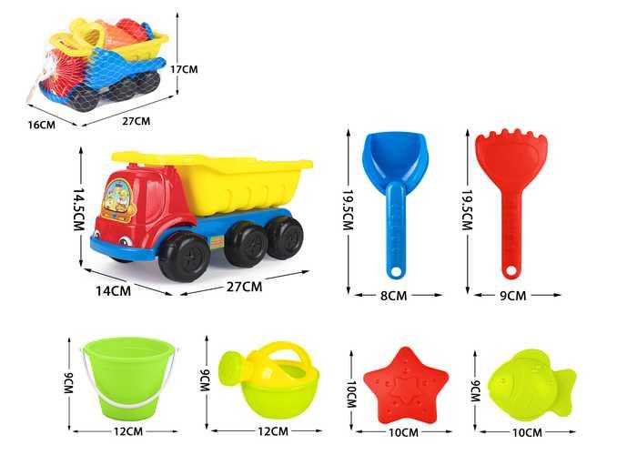 juguetes de playa para niños, 7 piezas, modelo 400480