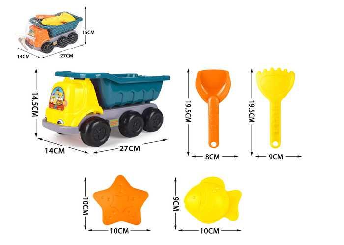 juguetes de playa para niños, 5 piezas, modelo 400482