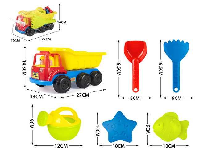 juguetes de playa para niños, 6 piezas, modelo 400490