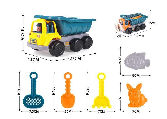 juguetes de playa para niños, 6 piezas, modelo 400493