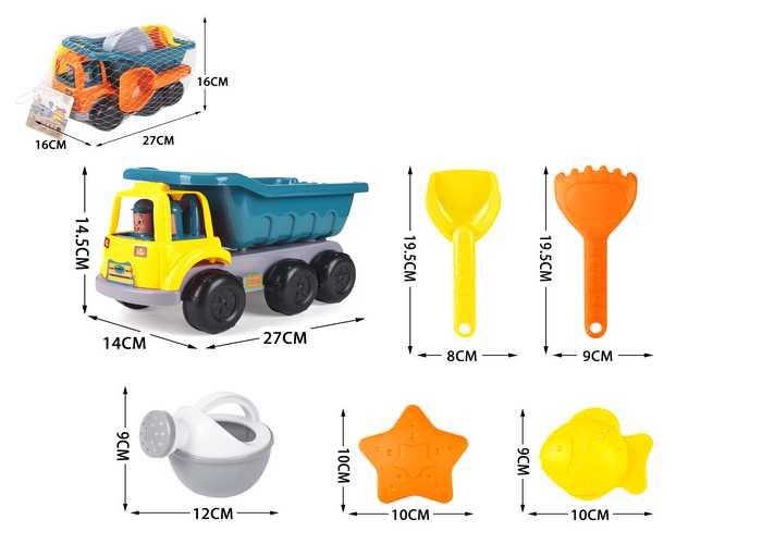 juguetes de playa para niños, 6 piezas, modelo 400496