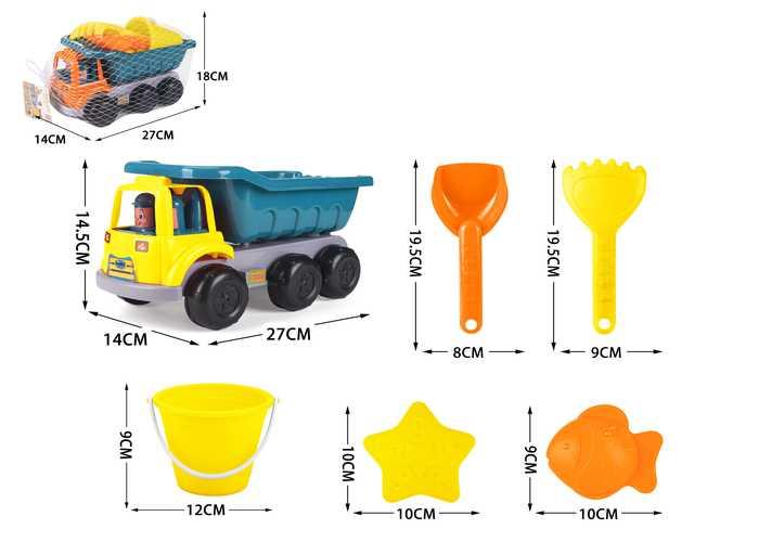 juguetes de playa para niños, 6 piezas, modelo 400497