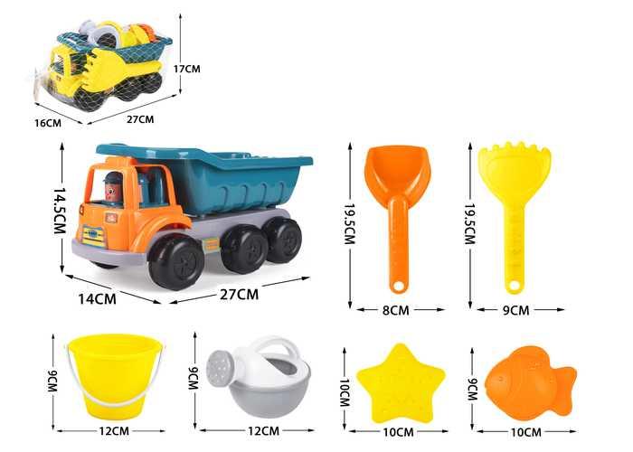 juguetes de playa para niños, 7 piezas, modelo 400498