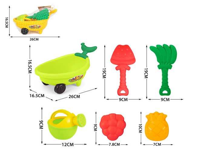 juguetes de playa para niños, 6 piezas, modelo 400505
