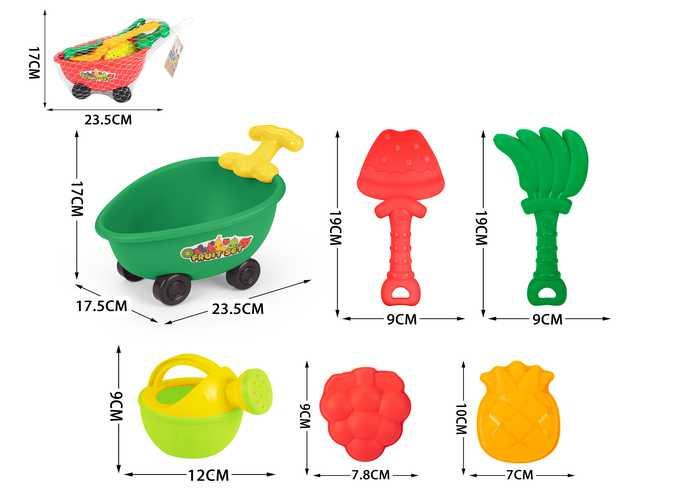 juguetes de playa para niños, 6 piezas, modelo 400508