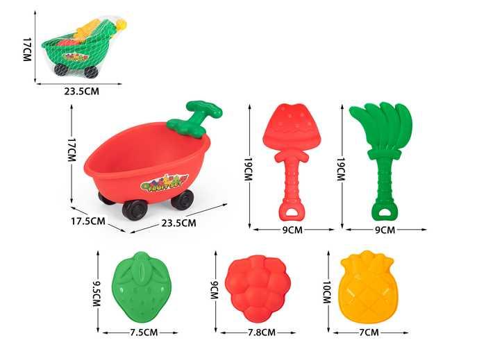 juguetes de playa para niños, 6 piezas, modelo 400509
