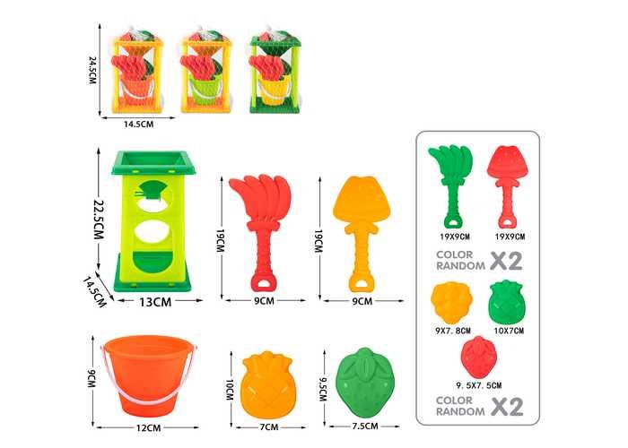juguetes de playa para niños, 6 piezas, modelo 400516