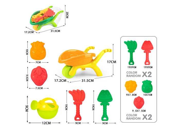 juguetes de playa para niños, 6 piezas, modelo 400517