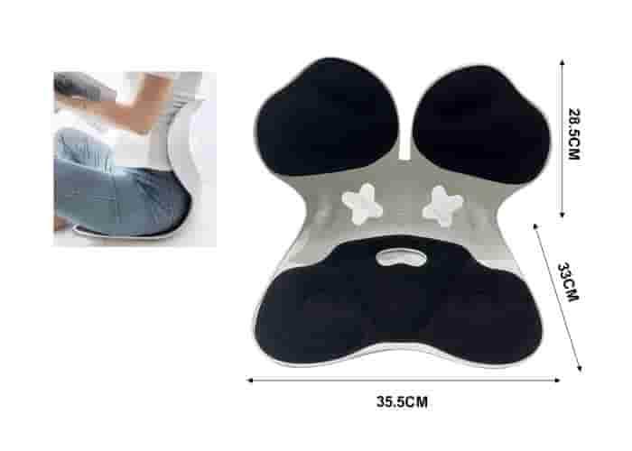 Almohada para el cuello y soporte lumbar para el coche., color negro, modelo 500775