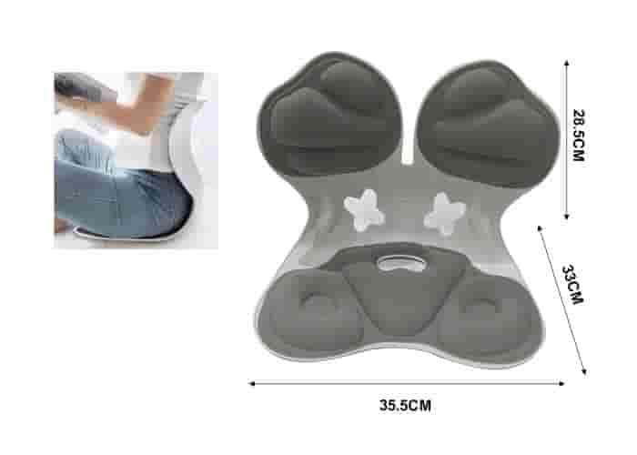 Almohada para el cuello y soporte lumbar para el coche., color gris, modelo 500776