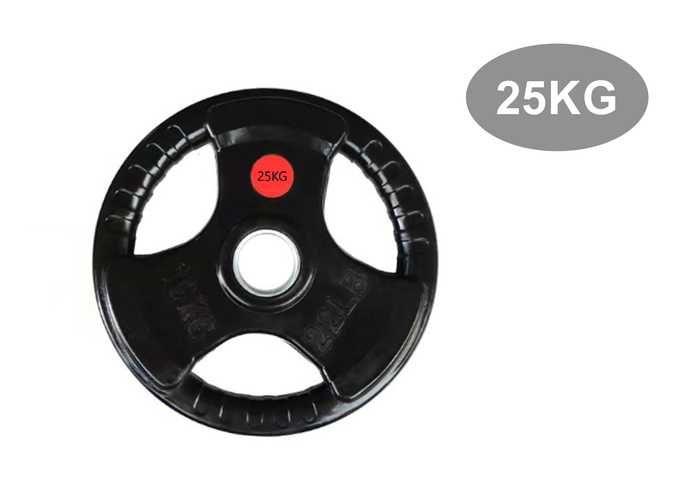 Mancuerna, 25 kg, color negro
