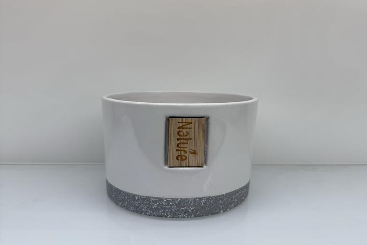 Macetas de cerámica, 13,3 × 13,3 × 12,5 cm