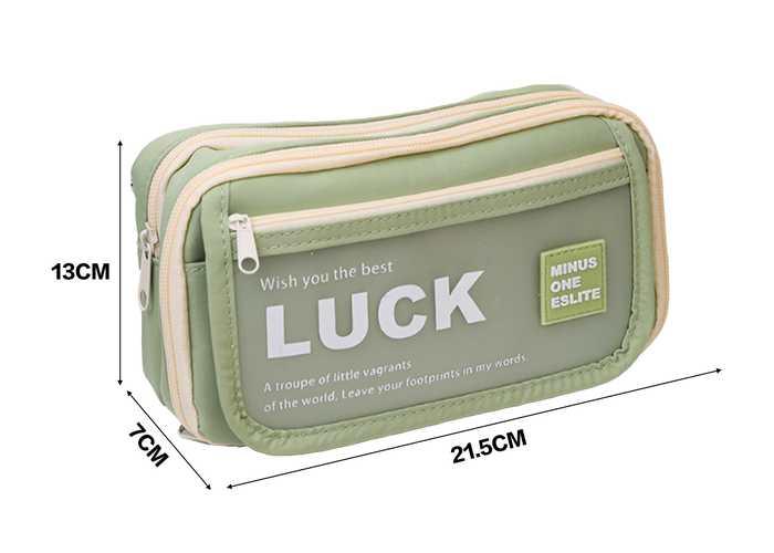 Bolsa de lápices, color beige, modelo 120878