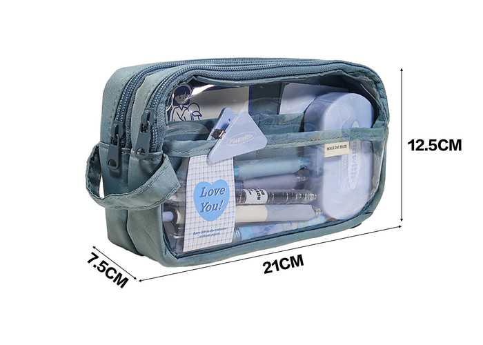 Bolsa de lápices, color azul, modelo 120888