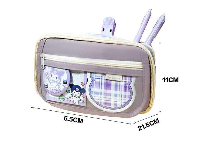 Bolsa de lápices, color morado, modelo 120892