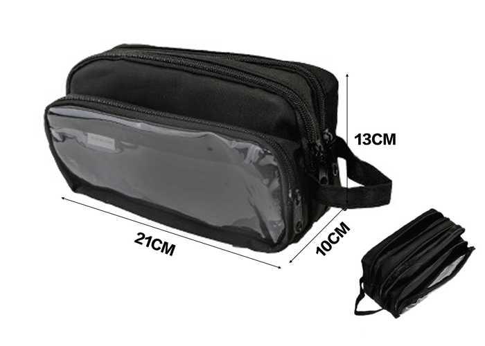 Bolsa de lápices, color negro, modelo 120895