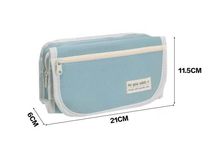 Bolsa de lápices, color azul, modelo 120900