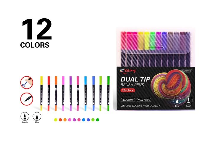 Pluma de dibujo, color negro, modelo YL231810-12