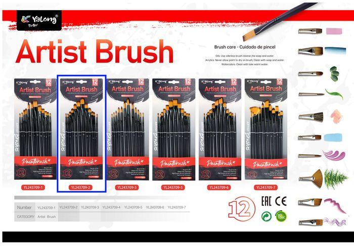 brocha, 12 piezas, modelo YL243709-2