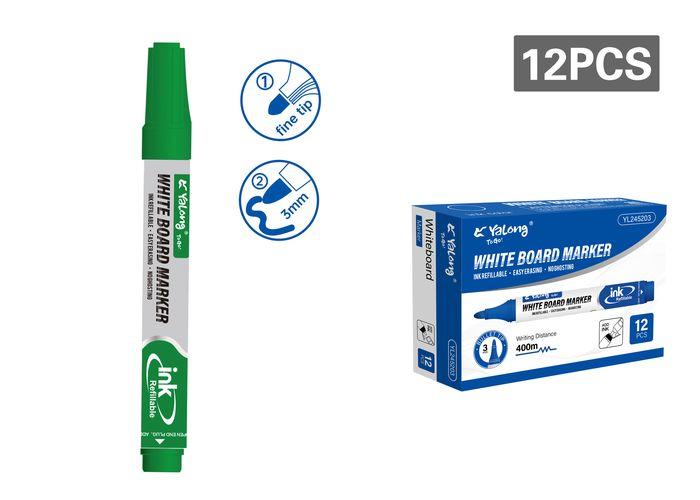 Rotulador, color blanco, modelo YL245203-GREEN