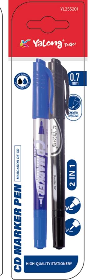 Marcador de doble punta, modelo YL255201