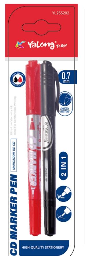 Marcador de doble punta, modelo YL255202