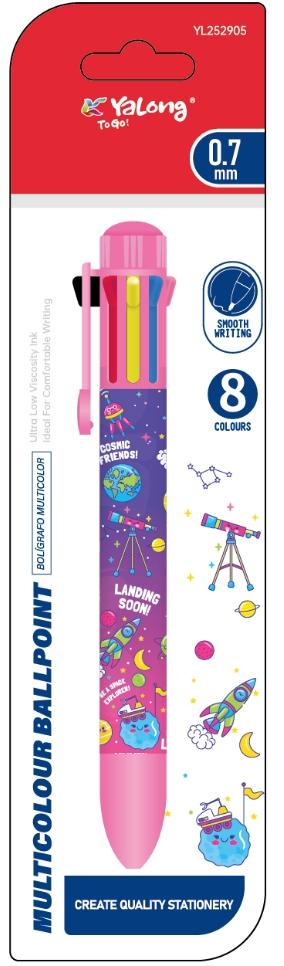 Bolígrafos multicolores, modelo YL252905