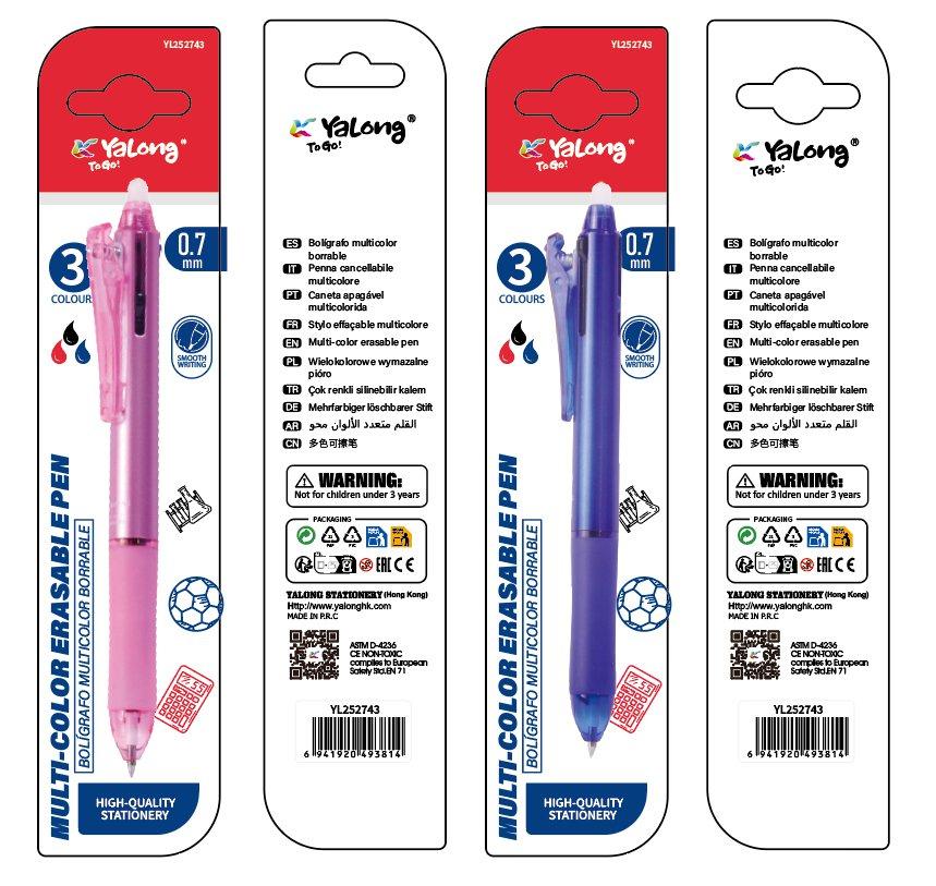 Bolígrafos multicolores, modelo YL252743