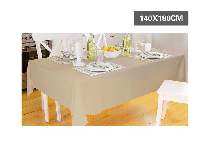 Mantel, 140 × 180, color beige, modelo 600996