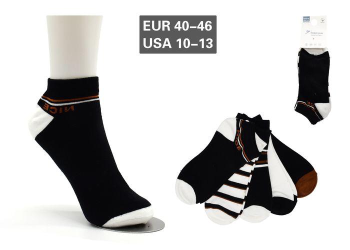 Calcetines tobilleros para hombre, 5 piezas, modelo A8201-10