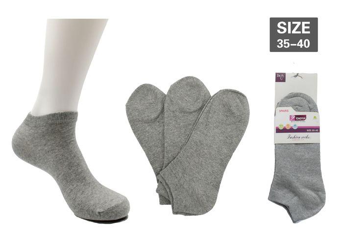Calcetines tobilleros para mujer, color gris