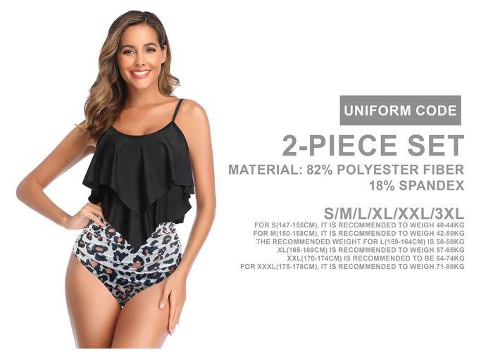 Traje de baño para mujer, color negro, modelo QY3260-11