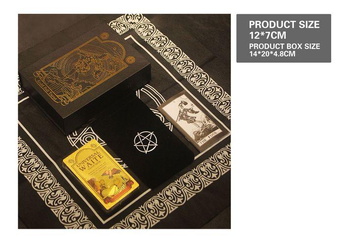 Cartas del tarot, color negro, modelo 131116