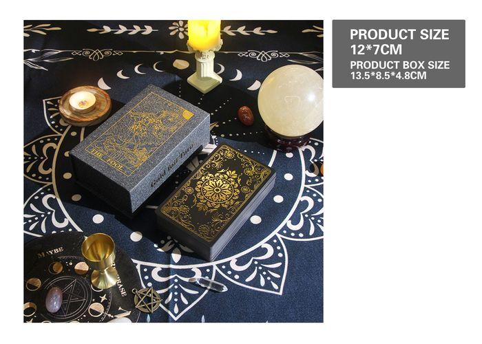 Cartas del tarot, color negro, modelo 131120