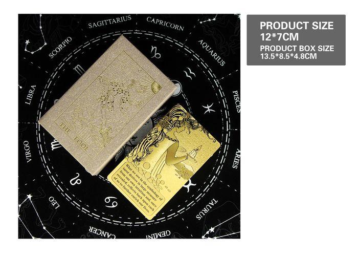 Cartas del tarot, color dorado, modelo 131128