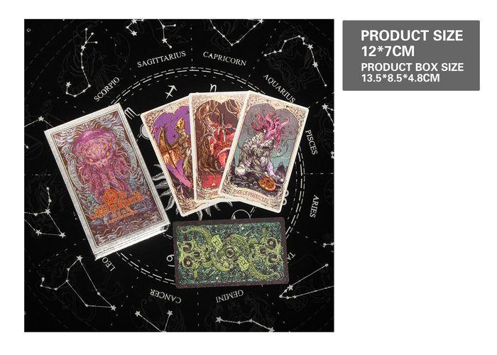 Cartas del tarot, color plateado