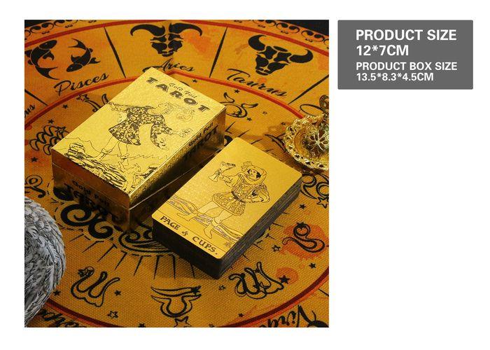 Cartas del tarot, color dorado, modelo 131144