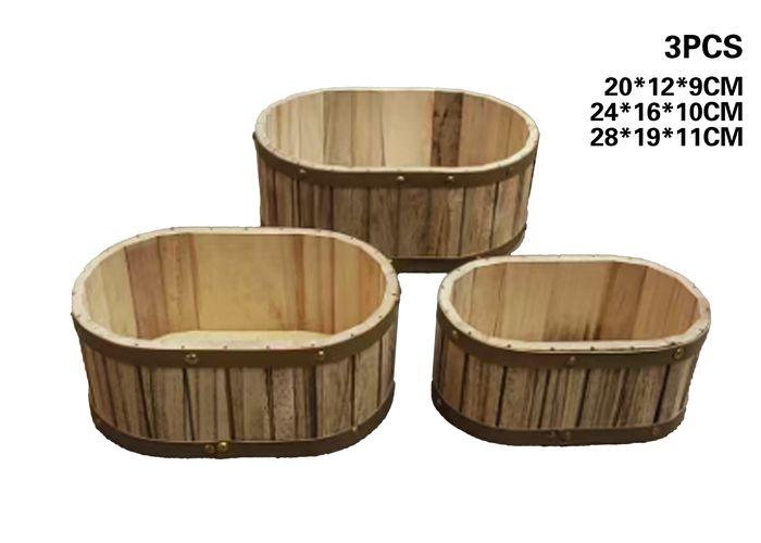 Canasta organizadora, 28 × 19 × 11 cm, 3 piezas, modelo 131263