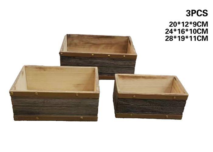 Canasta organizadora, 28 × 19 × 11 cm, 3 piezas, modelo 131267