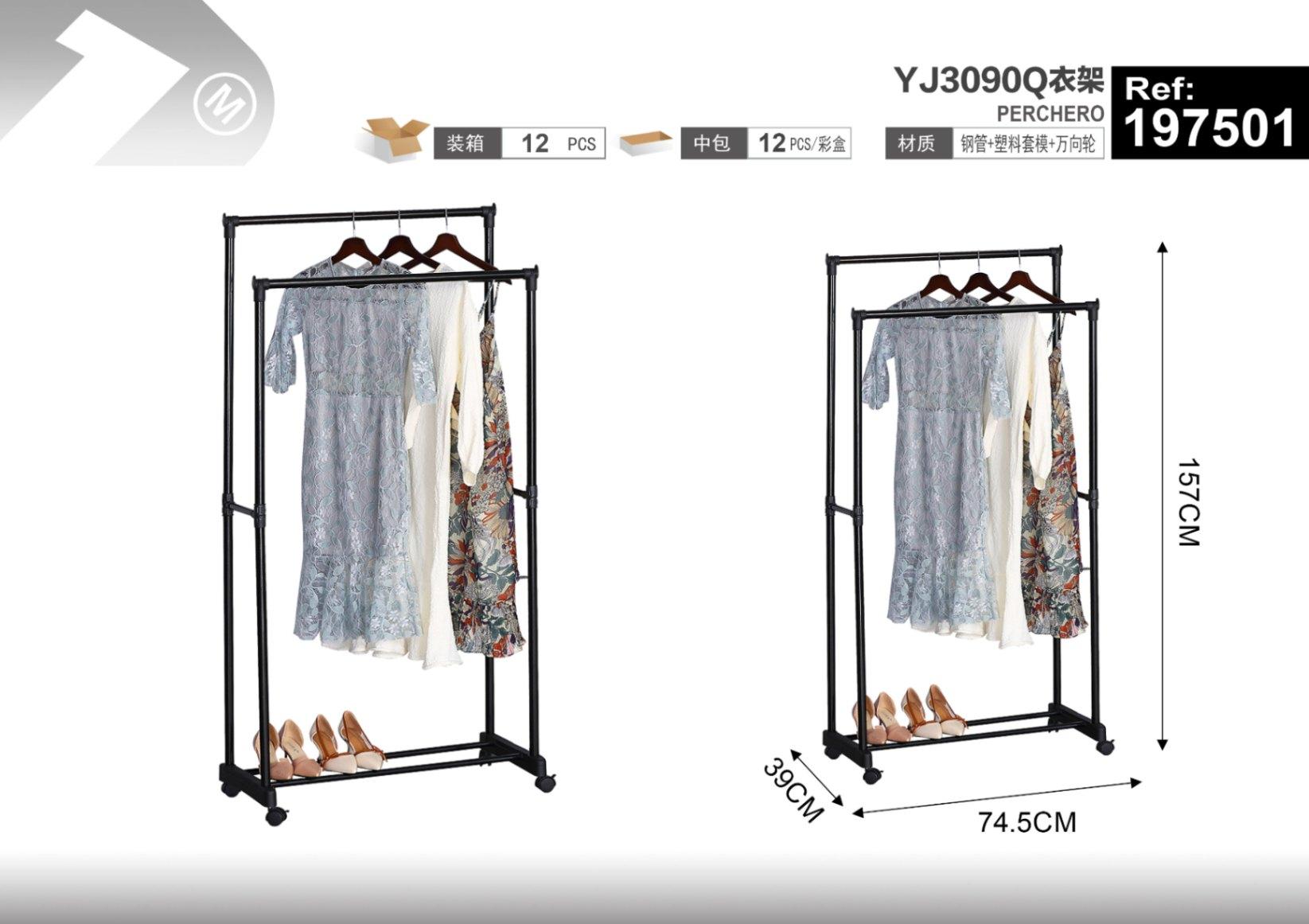 Perchero para ropa y sombreros, modelo YJ3090Q
