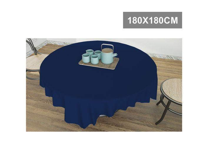 Mantel, 180 × 180, color azul, modelo 611349