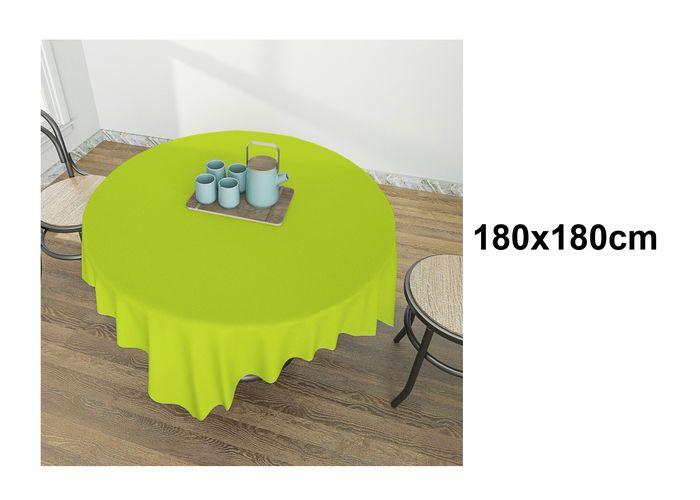 Mantel, 180 × 180, color verde, modelo 611470