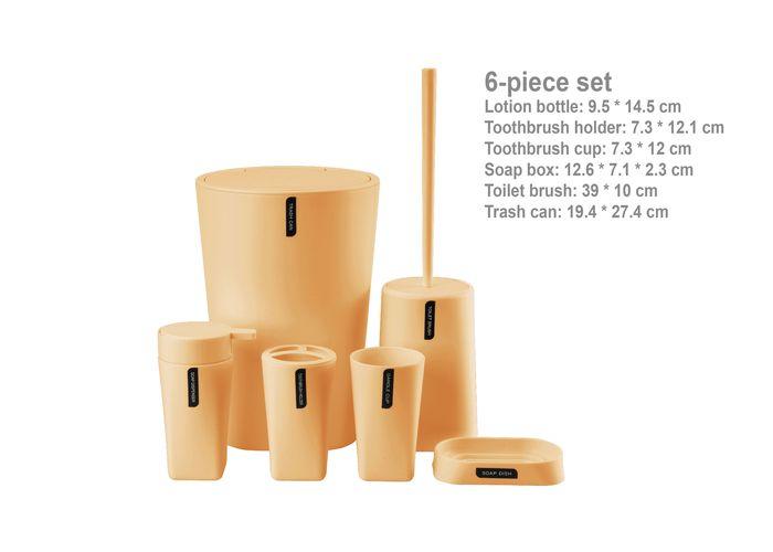 Juego de baño, color amarillo, modelo 611670