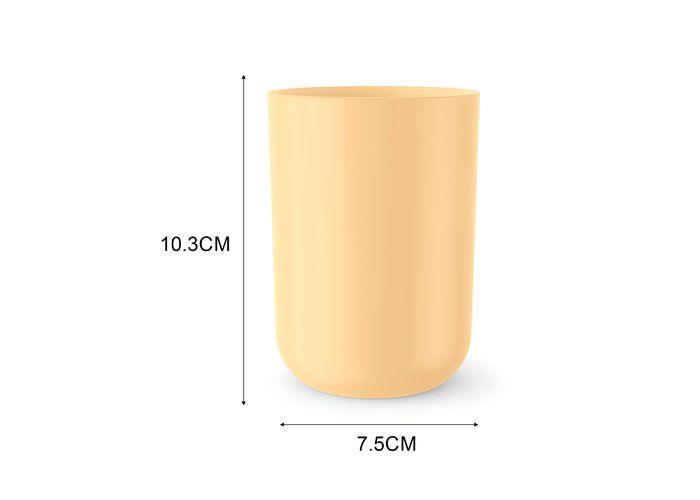 Vasos para cepillos de dientes, color amarillo
