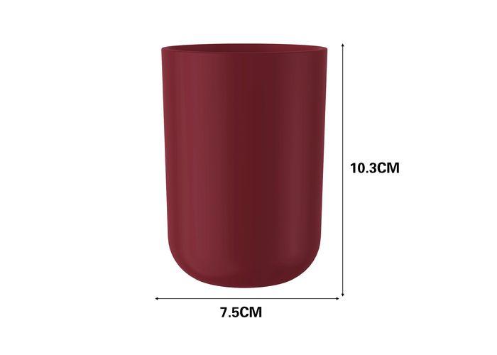 Vasos para cepillos de dientes, color rojo