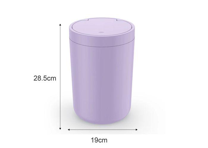 Cubo de basura, color morado, modelo 612178