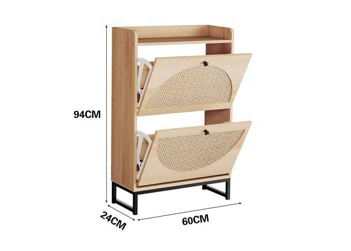 Gabinete de madera para almacenamiento, 60 × 24 × 94 cm, modelo 131390